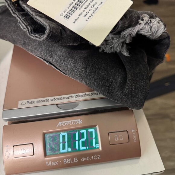 Joyfolie Miajoy Abilene Washed Black Denim Mini Skirt With Distressed size 27 - Picture 13 of 13